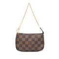 Miniatyrbild 1 av 10: Pre-owned Louis Vuitton Damier Ebene Mini Pochette Accessoires Brown