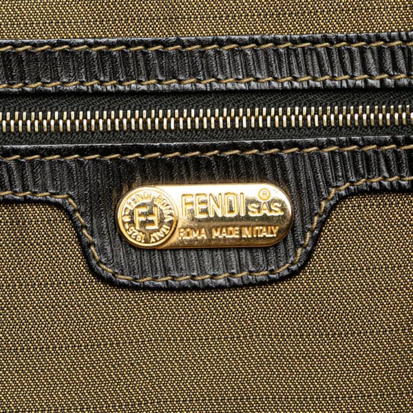 Pre-owned Fendi Zucca Canvas Satchel Brown