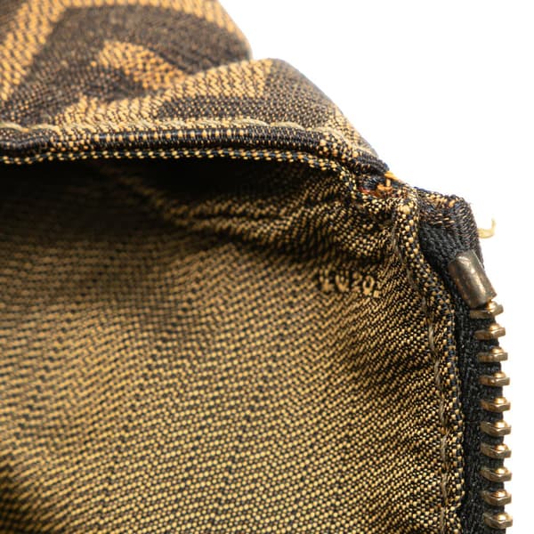 Pre-owned Fendi Zucca Canvas Satchel Brown