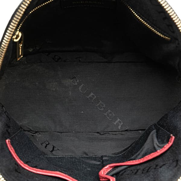 Pre-owned Burberry Orchard Embossed Leather Satchel Pink