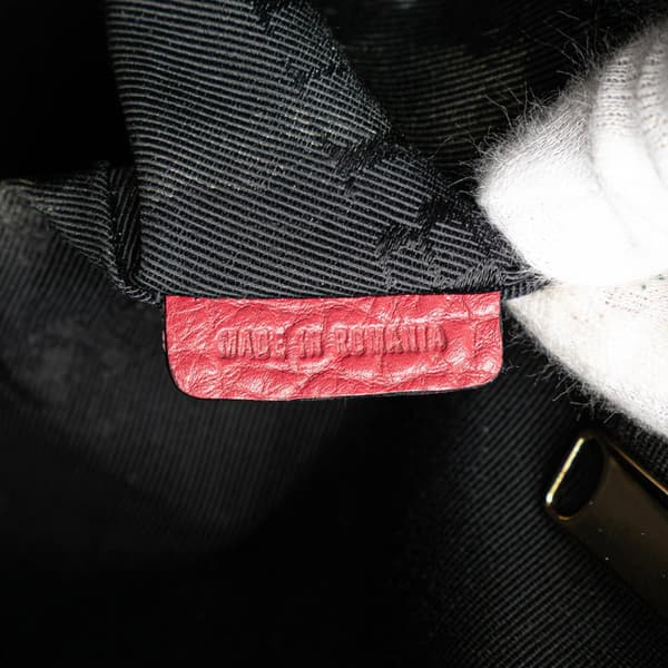 Pre-owned Burberry Orchard Embossed Leather Satchel Pink