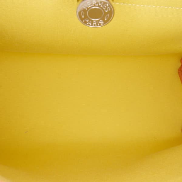Pre-owned Hermès Toile Herbag Zip 31 Yellow