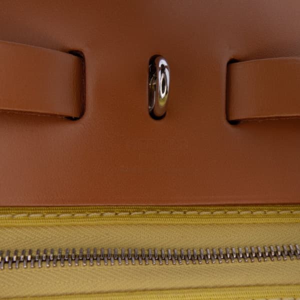 Pre-owned Hermès Toile Herbag Zip 31 Yellow
