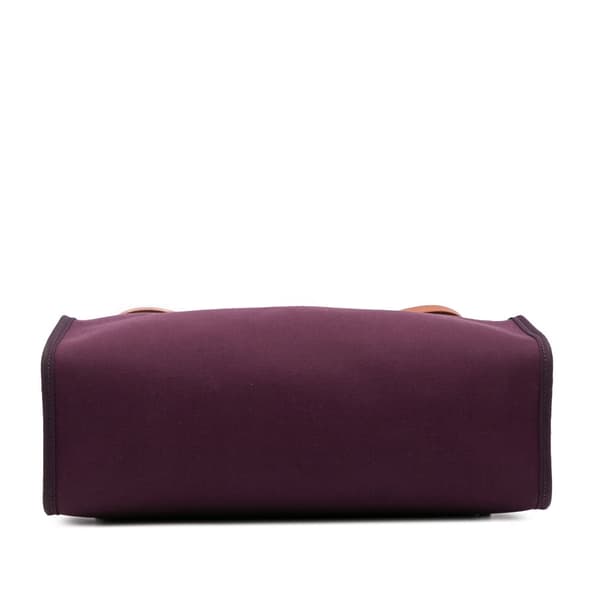 Pre-owned Hermès Toile Herbag Zip 31 Purple