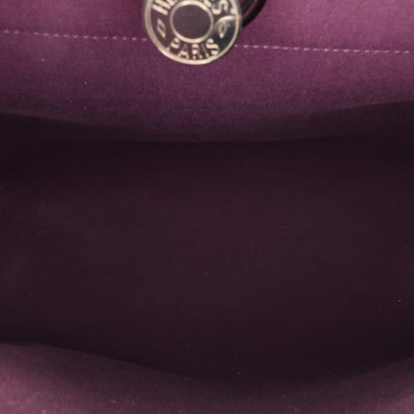 Pre-owned Hermès Toile Herbag Zip 31 Purple