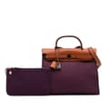 Miniatyrbillede 10 af 10: Pre-owned Hermès Toile Herbag Zip 31 Purple