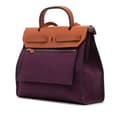 Miniatyrbillede 2 af 10: Pre-owned Hermès Toile Herbag Zip 31 Purple