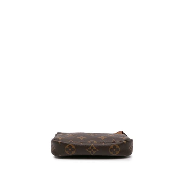 Pre-owned Louis Vuitton Monogram Mini Pochette Accessoires Brown