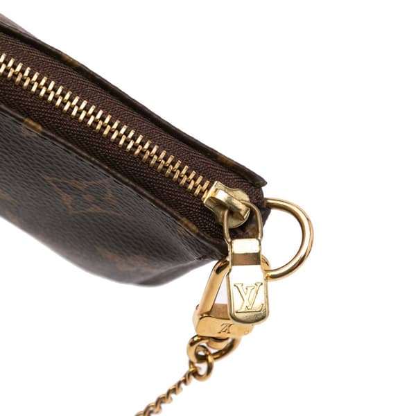 Pre-owned Louis Vuitton Monogram Mini Pochette Accessoires Brown
