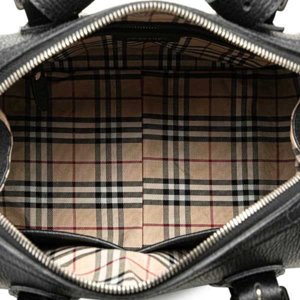 Pre-owned Burberry Leather Handbag Black
