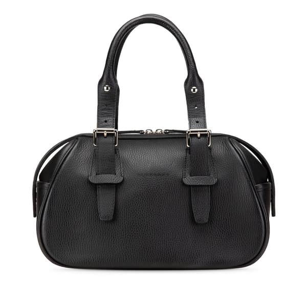 Pre-owned Burberry Leather Handbag Black