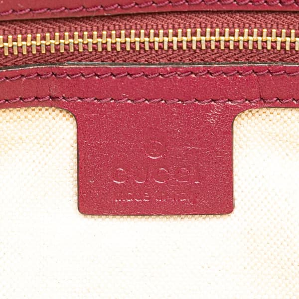 Pre-owned Gucci GG Canvas Mayfair Satchel Brown