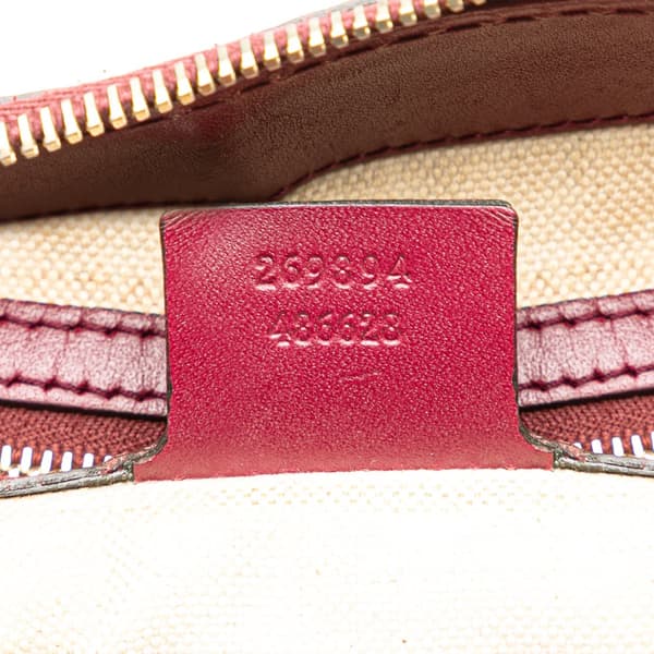 Pre-owned Gucci GG Canvas Mayfair Satchel Brown