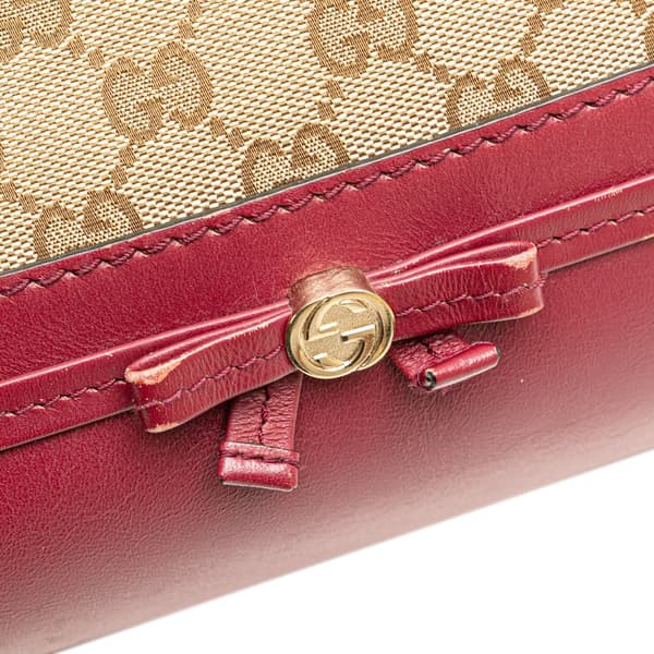 Pre-owned Gucci GG Canvas Mayfair Satchel Brown