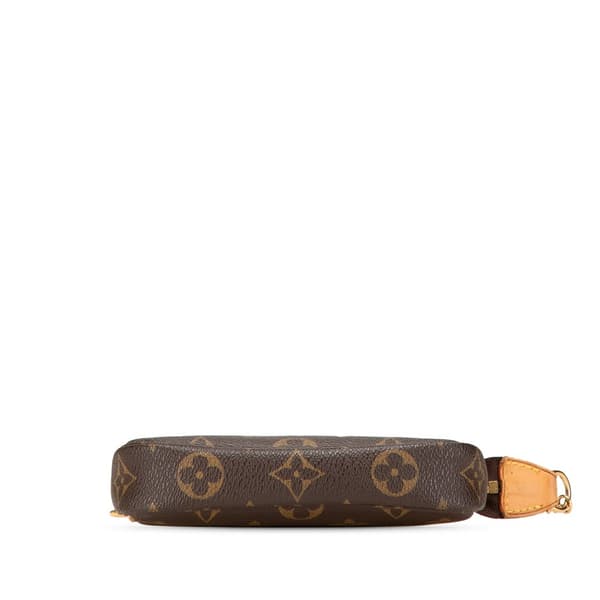 Pre-owned Louis Vuitton Monogram Mini Pochette Accessoires Brown