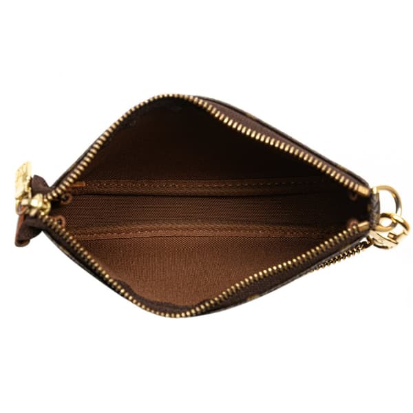 Pre-owned Louis Vuitton Monogram Mini Pochette Accessoires Brown