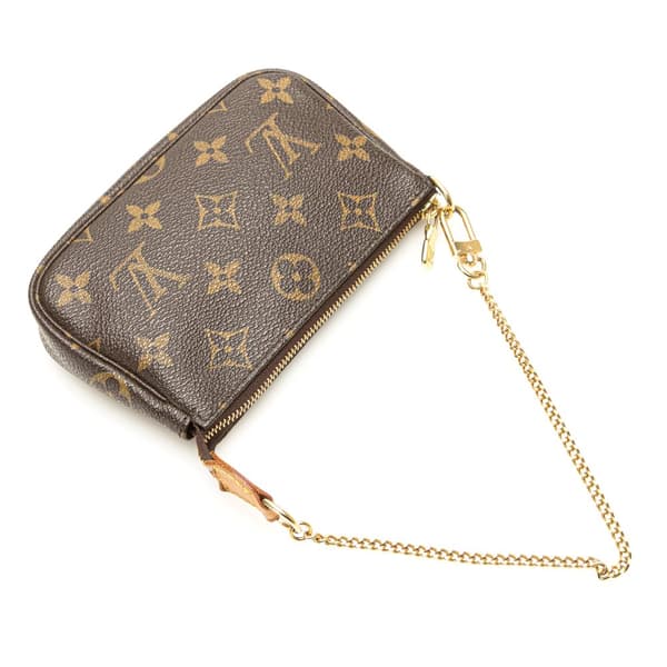 Pre-owned Louis Vuitton Monogram Mini Pochette Accessoires Brown