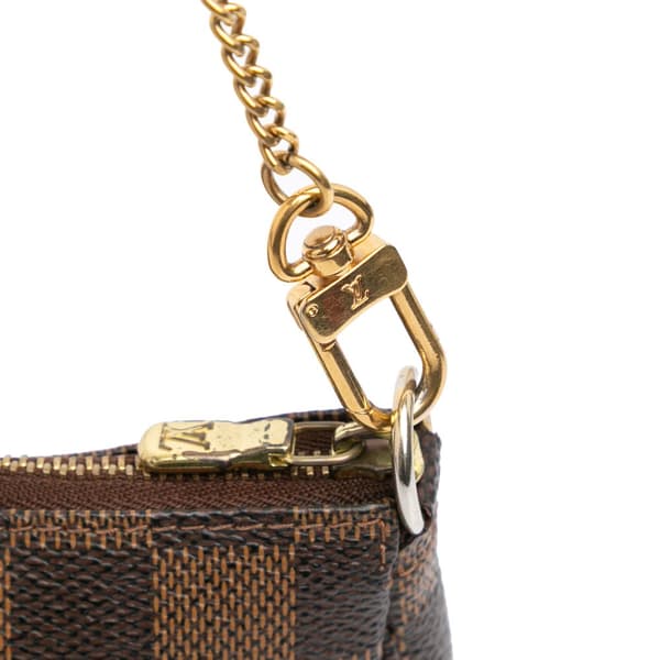 Pre-owned Louis Vuitton Damier Ebene Trunks and Bags Mini Pochette Accessoires Brown