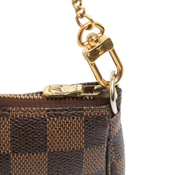Pre-owned Louis Vuitton Damier Ebene Trunks and Bags Mini Pochette Accessoires Brown