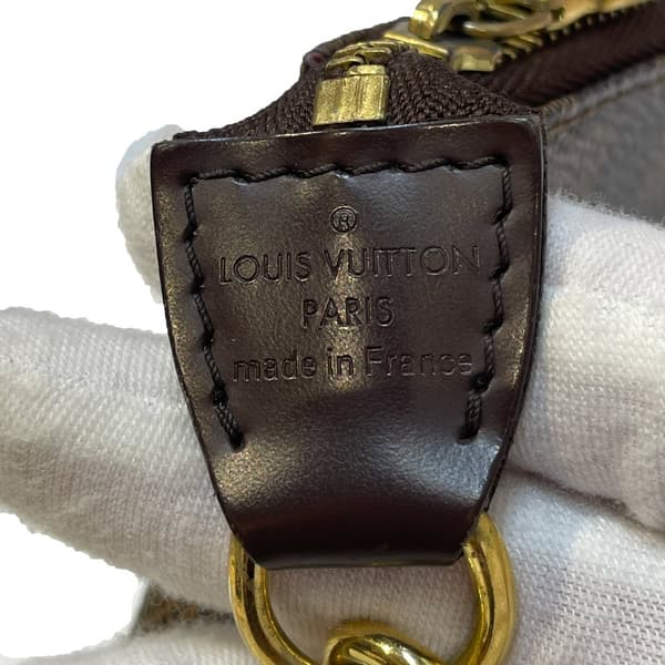 Pre-owned Louis Vuitton Damier Ebene Trunks and Bags Mini Pochette Accessoires Brown