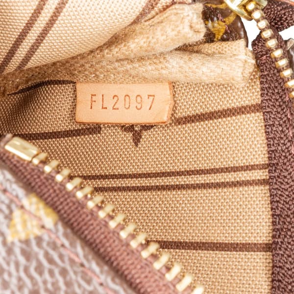 Pre-owned Louis Vuitton Monogram Trunks and Bags Mini Pochette Accessoires Brown