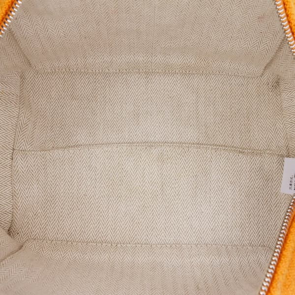 Pre-owned Hermès Small Toile Bride A Brac Yellow