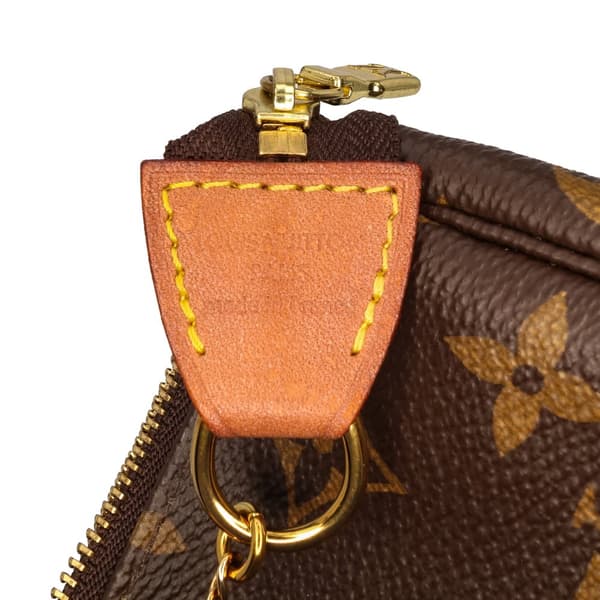Pre-owned Louis Vuitton Monogram Mini Pochette Accessoires Brown