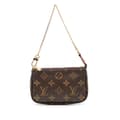 Miniatyrbilde 1 av 10: Pre-owned Louis Vuitton Monogram Mini Pochette Accessoires Brown
