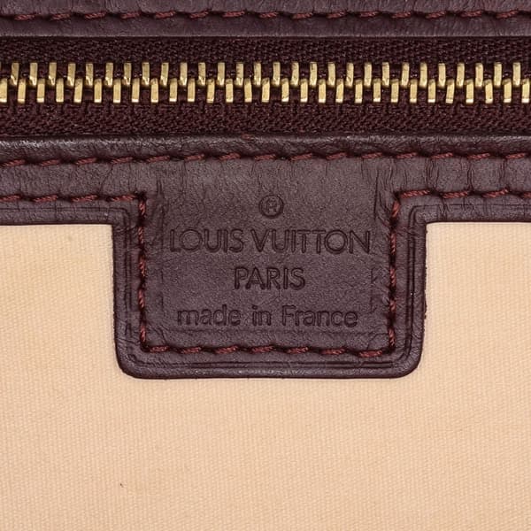 Pre-owned Louis Vuitton Monogram Mini Lin Alma Horizontal Red