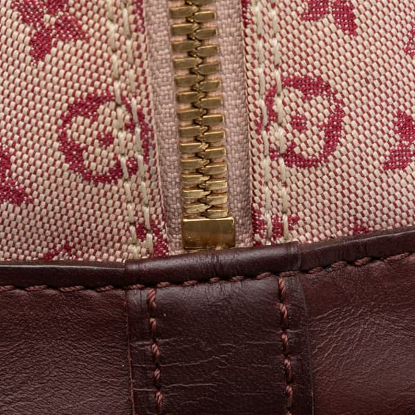 Pre-owned Louis Vuitton Monogram Mini Lin Alma Horizontal Red