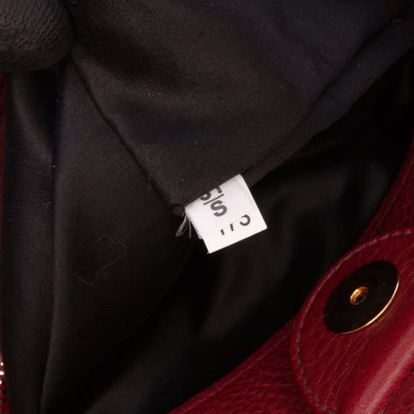 Pre-owned Miu Miu Large Vitello Daino Convertible Shopper Tote Red