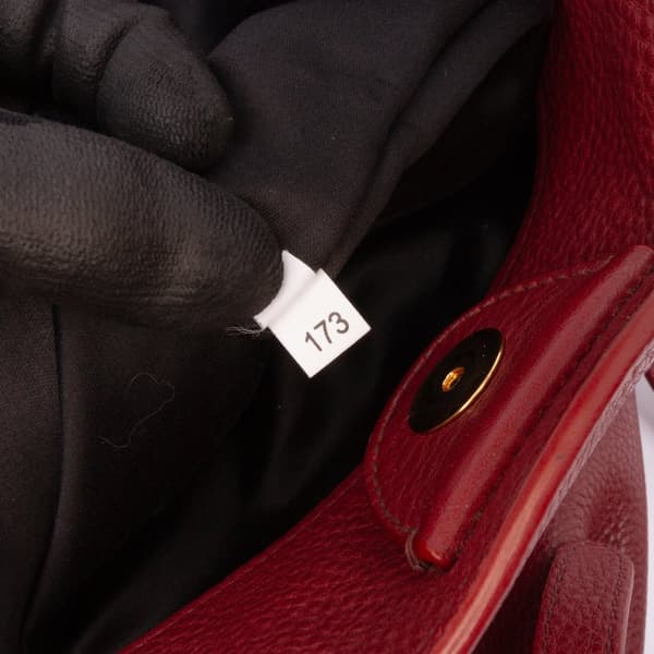 Pre-owned Miu Miu Large Vitello Daino Convertible Shopper Tote Red