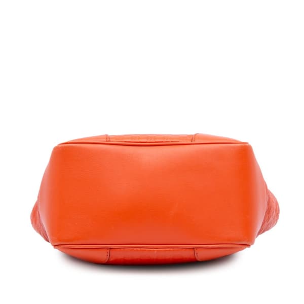 Pre-owned Gucci Small Microguccissima Bree Satchel Orange