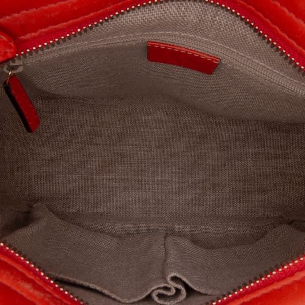 Pre-owned Gucci Small Microguccissima Bree Satchel Orange