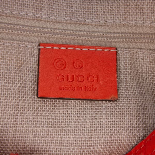 Pre-owned Gucci Small Microguccissima Bree Satchel Orange