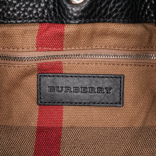 Pre-owned Burberry Leather Maidstone Satchel Black