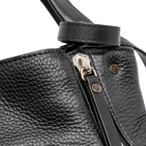 Pre-owned Burberry Leather Maidstone Satchel Black