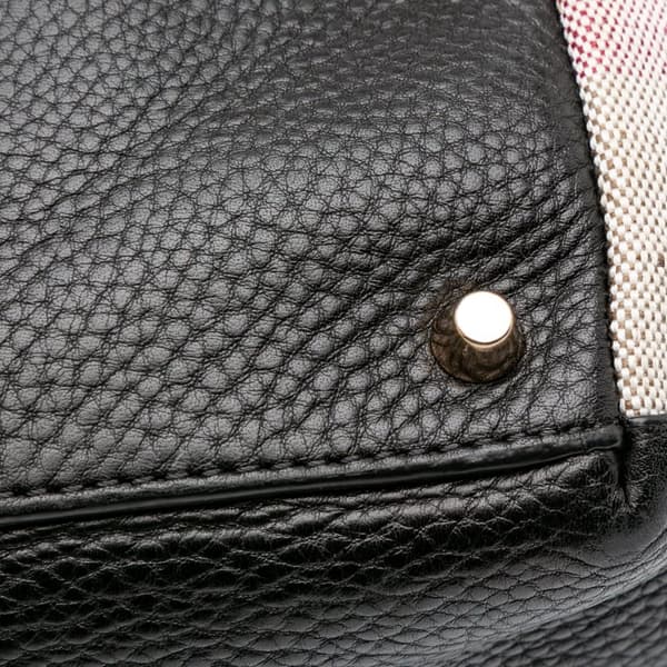 Pre-owned Burberry Leather Maidstone Satchel Black
