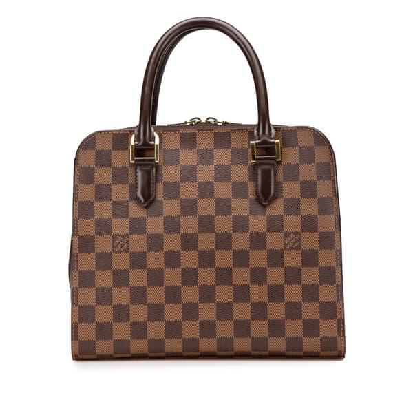 Pre-owned Louis Vuitton Damier Ebene Triana Brown