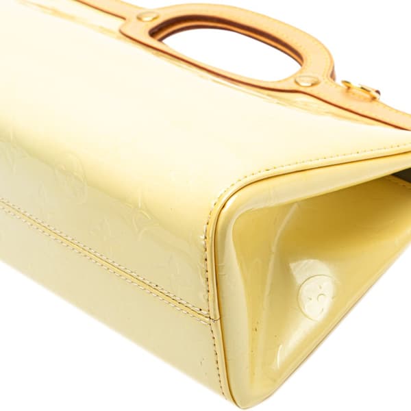 Pre-owned Louis Vuitton Monogram Vernis Roxbury Drive Yellow