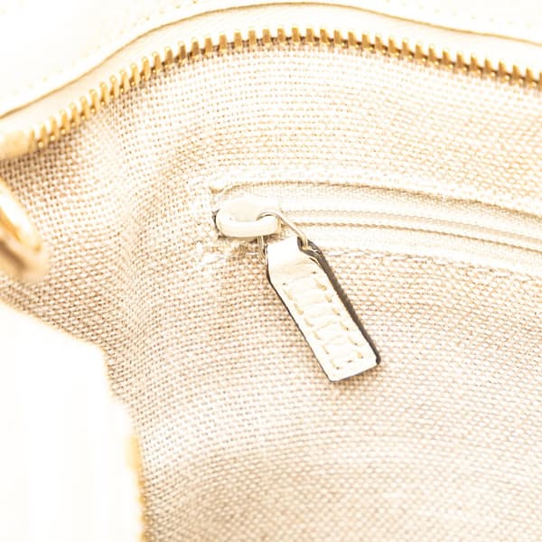 Pre-owned Gucci Small GG Canvas Bree Satchel Brown