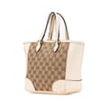 Miniatyrbillede 2 af 10: Pre-owned Gucci Small GG Canvas Bree Satchel Brown