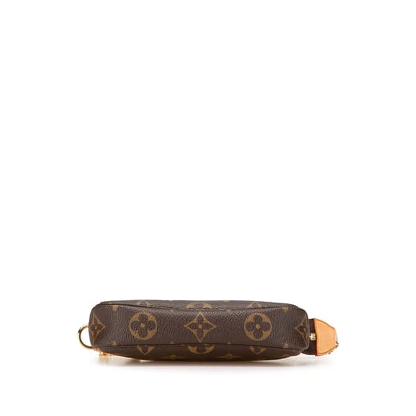 Pre-owned Louis Vuitton Monogram Mini Pochette Accessoires Brown