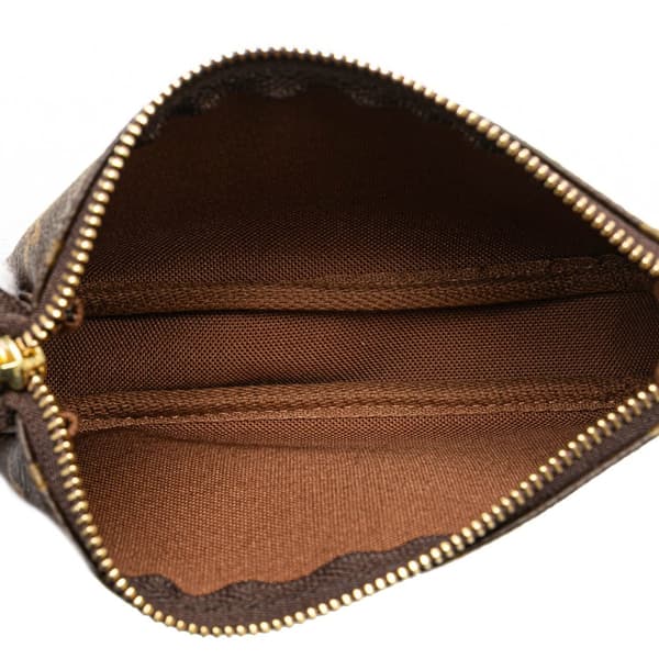 Pre-owned Louis Vuitton Monogram Mini Pochette Accessoires Brown