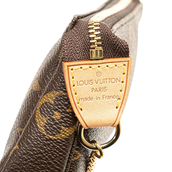 Pre-owned Louis Vuitton Monogram Mini Pochette Accessoires Brown