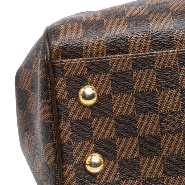 Pre-owned Louis Vuitton Damier Ebene Trevi PM Brown