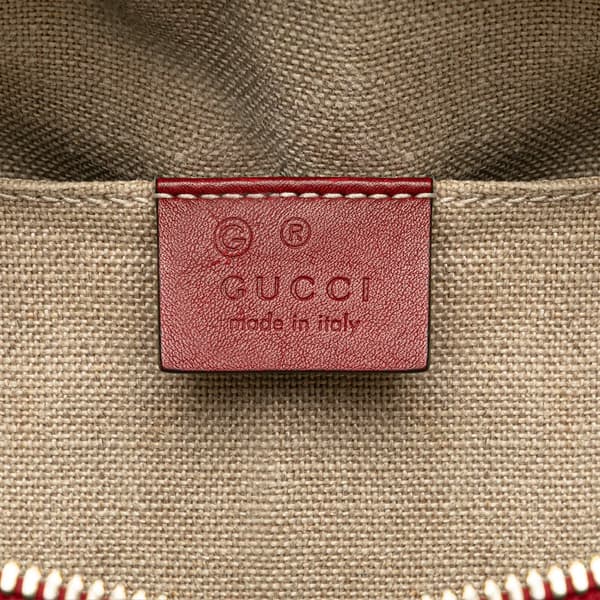 Pre-owned Gucci Mini Microguccissima Dome Satchel Red