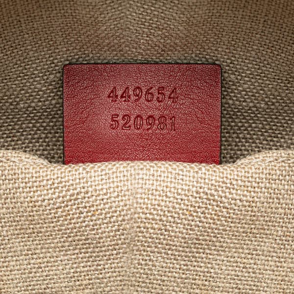 Pre-owned Gucci Mini Microguccissima Dome Satchel Red
