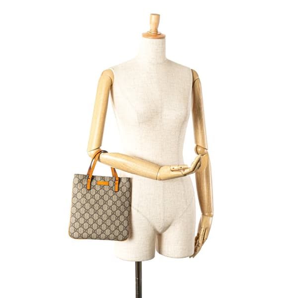 Pre-owned Gucci GG Supreme Handbag Brown