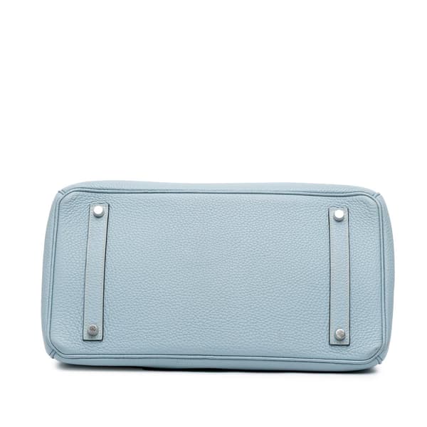 Pre-owned Hermès Togo Birkin Retourne 35 Blue